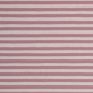 Preview: Jersey Swafing - Streifen - 3 mm - Weiß/Altrosa - Rest ca. 85 cm